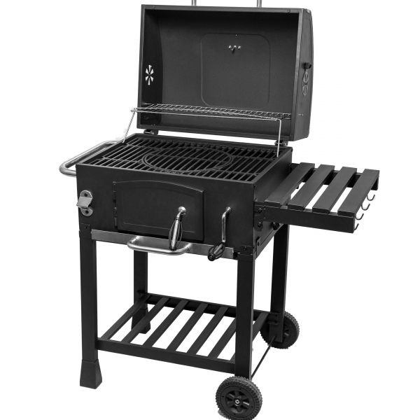 ACTIVA Grill Gusseisen Grillwagen Angular, Holzkohlegrill, 115 x 67 x 107 cm