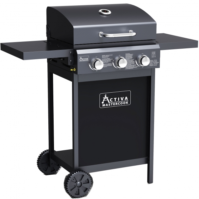 Activa Grill Gasgrillwagen Toledo 300 Gas 3 Brenner Gasgrill