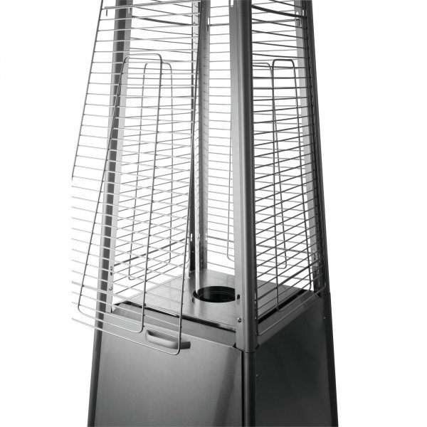 ACTIVA Edelstahl Schutzgitter 4er Set Cheops Pyramide Terrassenheizstrahler